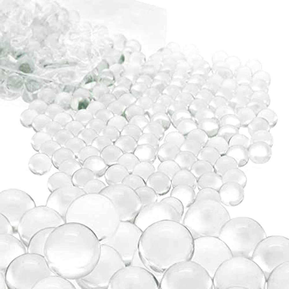 20pcs/Pack 10mm 14mm 16mm Clear Glass Marbles Solid Marble Beads Marbles Games Bouncing Ball Pinball Machine Vase Fish Tank Filler Home Decor (10mm)