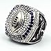 Decade Awards 2019 Fantasy Football Champion Ring - Silver Finish - Heavy FFL League Champ Ring with Stand