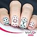 Whats Up Nails - Christmas Nail Vinyl Stencils 4 Pack (Wrapping Paper, Holly, Knit Your Own Sweater, Silver Jolly Snowflake) for Nail Art Design