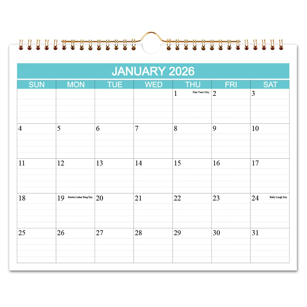 Photo 1 of Calendar 2025-2026 - Wall Calendar Runs from Aug 2025 to Dec 2026-17 Monthly Calendar with Thick Paper for Planning and Organizing for Home or Office, Calender Planner, 8.5 x 11 In 2025 26 Calendars