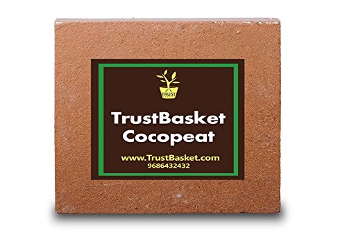 Trust Basket Cocopeat Block - Expands To 75 Litres Of Coco Peat Powder ,Brown