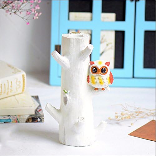 LOSTRYY Resin Owl hook vintage hat large bird branches, a