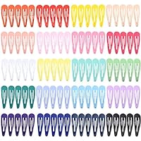 Snap Hair Clip 100PCS 2 inch Metal Non-Slip Hair Barrettes in 20 Colors for Girls, Teens and Women Adults