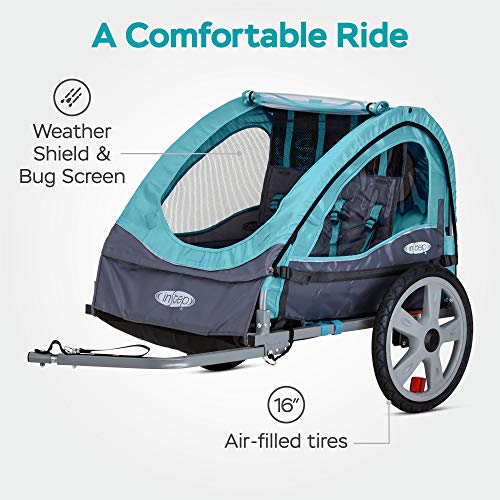 InStep Sync Kids Bike Trailer, Tow Behind Child Carrier, Foldable and