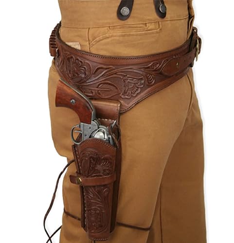 Left Handed Western Pistol Belt Western Holster LH Cross-Draw