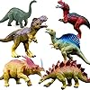 GuassLee Realistic Dinosaur Figure Toys - 6 Pack 7” Large Size Plastic Dinosaur set for Kids and Toddler Education…