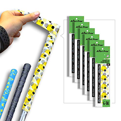 Alien Pros Golf Grip Wrapping Tapes (6-Pack) - Innovative Golf Club Grip Solution - Enjoy a Fresh New Grip Feel in Less Than 1 Minute (6-Pack, Yellow Montage)