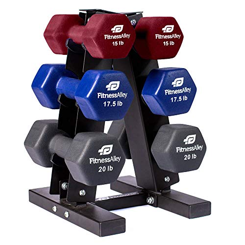 Fitness Alley Steel Dumbbell Rack, 3 Tier to 6 Tier Weight Holder