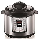 Instant Pot LUX60V3 V3 6 Qt 6-in-1 Muti-Use Programmable Pressure Cooker, Slow Cooker, Rice Cooker, Sauté, Steamer, and Warmer