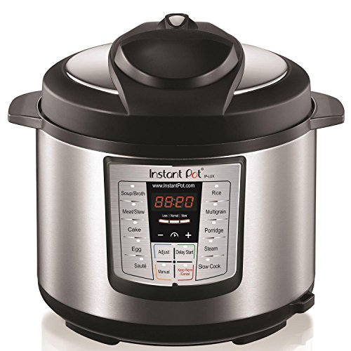 Instant Pot LUX60 V3 6 Qt 6-in-1 Muti-Use Programmable Pressure Cooker, Slow Cooker, Rice Cooker, Sauté, Steamer, and Warmer