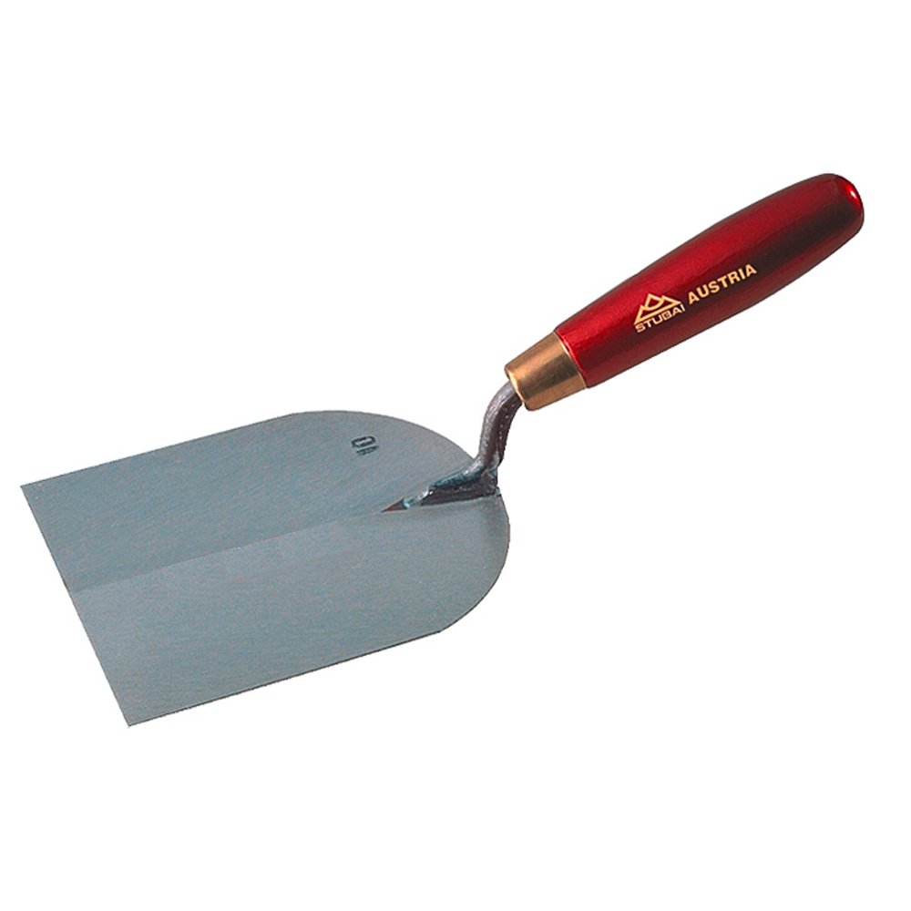 Stubai 427005 Plasterer's Spatula Cranked, Silver/Red, 80 mm