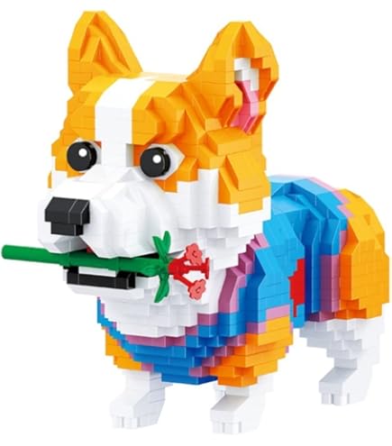 Amazon.com: JEKCA Welsh Corgi 03S-M01 | Dog Plastic Building