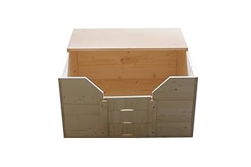 Easy-Hopper Wurfbox / Welpenbox / Schlafplatz 'Standard' 80x80cm mit Abdeckplatte