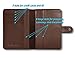 RFID Blocking Leather Travel Passport Holder With Snap, Bifold Wallet For Men And Women, Brown