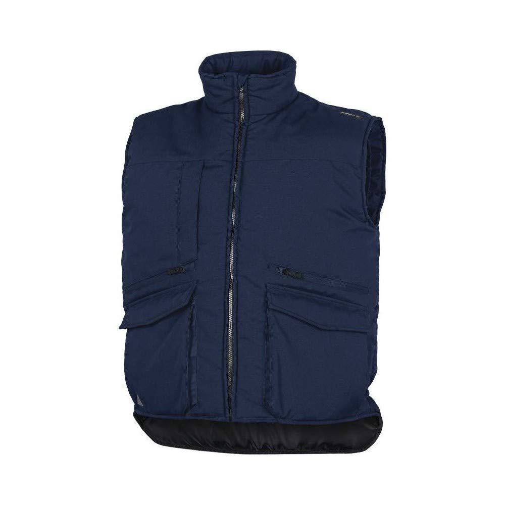 Delta Plus SIER2BMTM Sierra2 Polyester/Cotton Multi Pocket Vest, Size Medium, Navy Blue, Pack of 20