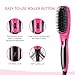 Trèsutopia Ionic Hair Straightening Brush with Fast Heated MCH Technology, Anti-Scald and Temperature Lock Function, 265 °F - 450 °F, 100-240 V Worldwide Voltage (Hot Pink)