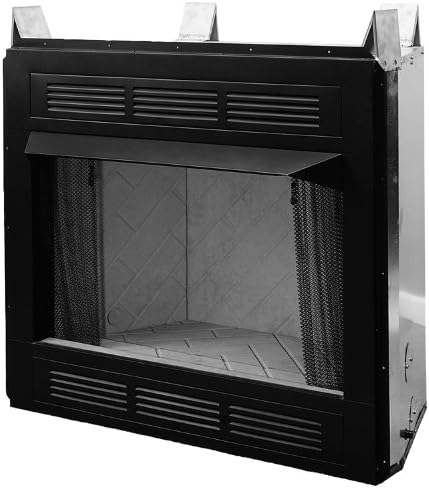 Comfort Flame CUVF36C Vent-Free Circulating Louvered Firebox, 36-Inch