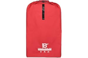 BIGCOON Stroller Bag for Airplane, Extra Large Stroller Travel Bag and Gate Check Stroller Bag - Fits Most Sizes,Double and Jogging Strollers, Red