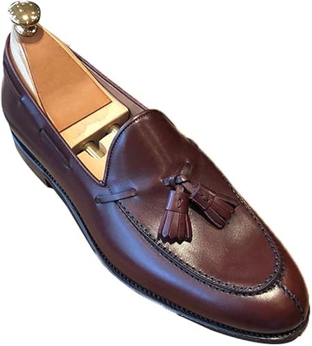 Amazon シュウカ ローファー メンズ ブラック ファッション 黒 スリッポン 衝撃吸収 耐摩耗性 滑り止め おしゃれ 柔らかい ワインレッド 22 0cm ラウンドトゥ ビジネスシューズ 柔軟性 屈曲性 耐久性 通気性 ファッション Ol 紳士靴 シュウカ ローファー スリッポン