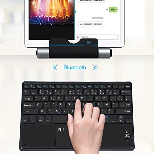 Rii BT11 Clavier sans Fil Ultra Fin Bluetooth AZERTY avec Touchpad de Multi-Fonction pour Windows, Linux/UbuntuMac/iOS(Pas la Fonction de Touchpad), Android, Tablette, Smartphone - Bestbluetooth.fr Rii BT11 Clavier sans Fil Ultra Fin Bluetooth AZERTY avec Touchpad de Multi-Fonction pour Windows, Linux/UbuntuMac/iOS(Pas la Fonction de Touchpad), Android, Tablette, Smartphone