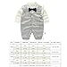 Fairy Baby Baby Tuxedo Suits Boys Formal Jumpsuit Gentleman Outfit One-Piece Romper Wedding Outfit