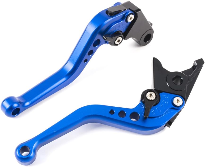 YJS Motorcycle Short Brake Clutch Levers Adjustable Aluminum CNC for Honda CBR 600 F2,F3,F4,F4i CBR900RR CB599/CB600 Hornet CB919 VTX1300 NC700 S/X One Pair (F18/H626) SPL028