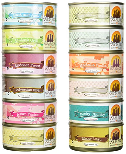 Weruva Variety Pack Grain-Free Canned Cat Food (Pack of 12, 5.5 ounce cans)