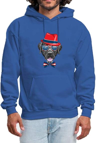 black dog hooded sweatshirt