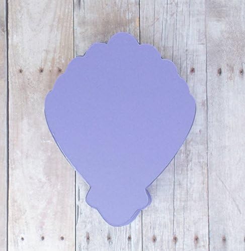 Clam Shell Die Cut Place Cards in Purple-Table Cards-Food and Drink Labels-Under the Sea Mermaid Party-25 Pieces
