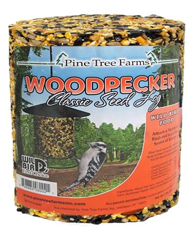 Case Pack of Pine Tree Woodpecker Classic Seed Logs, 4.75 lbs. each
