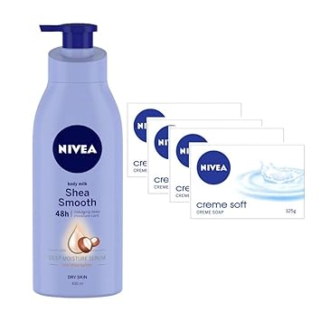 Nivea Body Milk, Shea Smooth Lotion & Soap and Cr