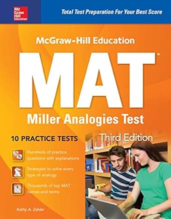 Amazon Com Mcgraw Hill Education Mat Miller Analogies
