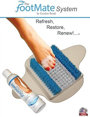 The Footmate System Foot Massager &amp; Scrubber w/ Rejuvenating Gel (Blue White White Base)