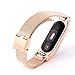 OLLIVAN for Xiaomi Mi Band 4 Strap, Mi Band 4 Mi Band 3 Wristbands Metal Replacement Bracelet Accessories Adjustable Wrist Straps for Xiaomi Mi Band 4 Mi Band 3 -No Tracker