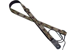 Legacystraps 1” Strap for A & F type Mandolin, Ukuleles and Guitars in Apache Design with 1 end tab