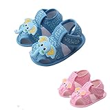 DZT1968® Baby Girl Boy Soft Sole Cartoon Elephant Prewalker Shoes Sandal