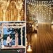 Window Curtain String Light, 300 LED USB Powered String Lights Wedding Party Home Garden Bedroom Outdoor Indoor Wall Decorations, Warm White (9.8x9.8 Ft)