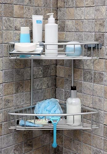 سعر Aluminum Bath Shelves Corner Shower Caddy, Aluminum Bathroom Rack ...