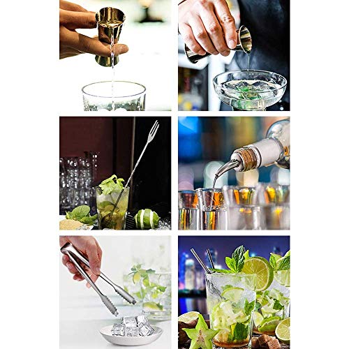 SILOLA Barkeeper-Kit 19-teiliges Bar-Tool-Set mit rustikalem, perfektem Bartending-Kit für zu Hause und Cocktail-Shaker… – Bild 3