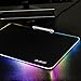 Ajazz LED Hard Gaming Mouse Pad RGB Breath Lighting Big Computer Mice Mat PC Computer Laptop Office Gamer, 13.77 x 9.84 Inch