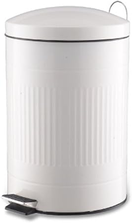 ZHAS Bote de Basura Pedal Bote de Basura, Espesar Pedal de Acero