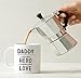 MAUAG Unique Dad Coffee Mug, Daddy A Son's First Hero, A Daughter's First Love Best Father's Day Gifts Cup, White 11 Oz