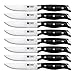 J and J Steak Knives Set of 8, Stainless Steel 4.5 Inch Table Serrated Knife
