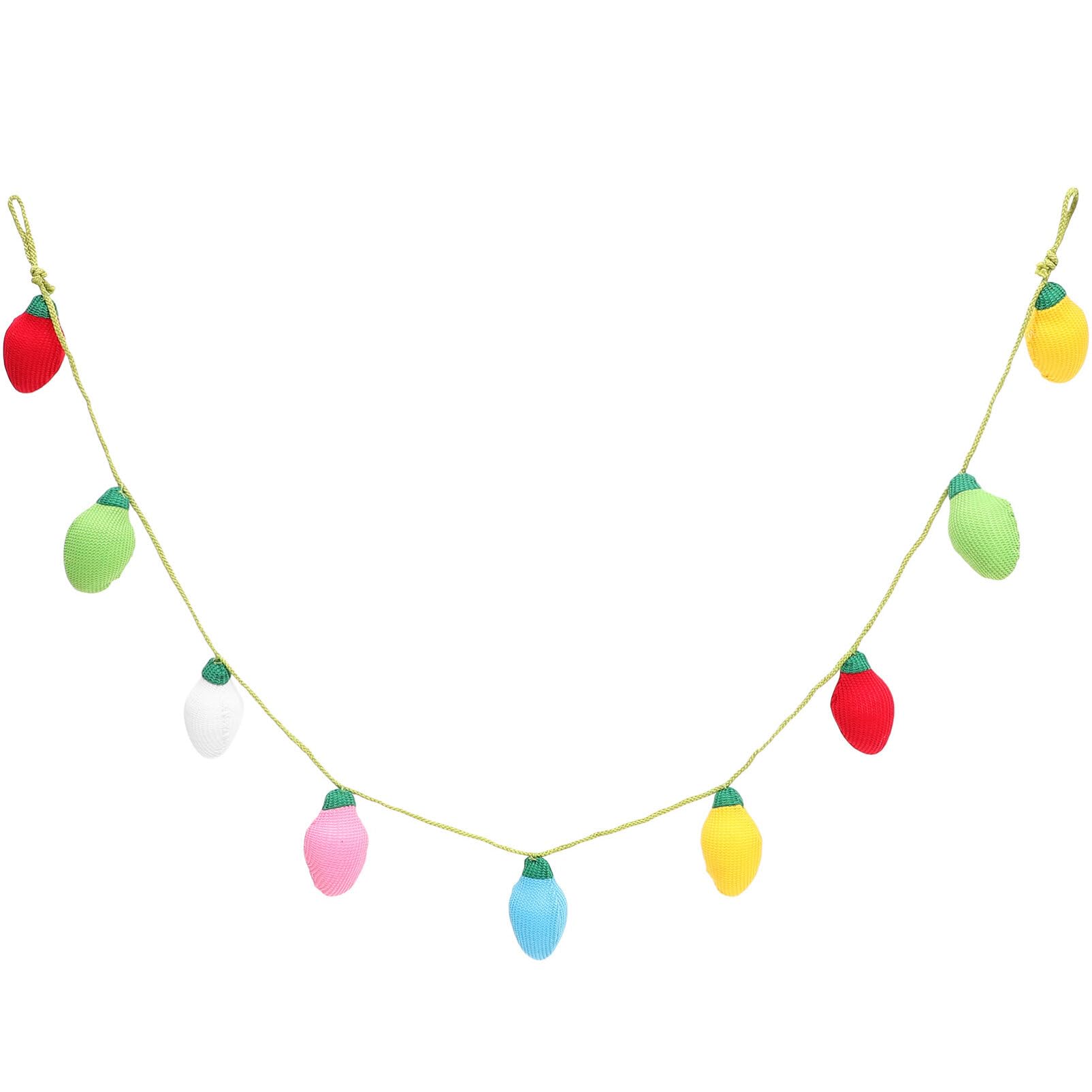 Ciieeo 1pc Colorful Knitted Hanging String Lights Fake Knitted String Lights Simulation Light String Hanging Decoration for Christmas Tree Fireplace Wall Decor