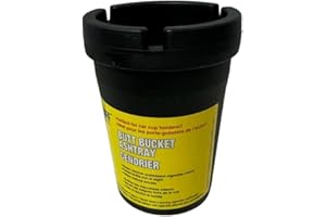 PRIME NECESSITIES Black Smokeless Ashtray - Perfect for Car Cup Holders (1Pk)