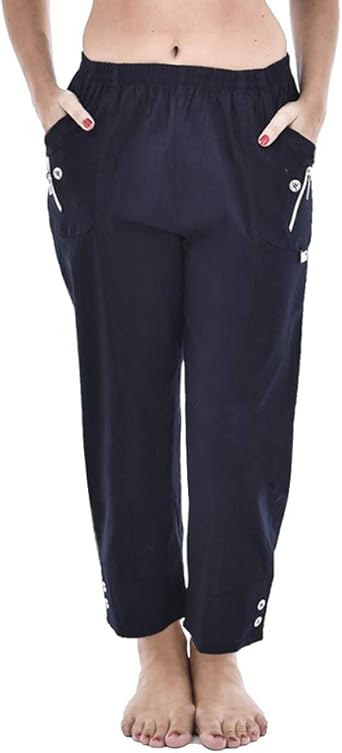 Womens Golf Trousers Pants Bottoms Lightweight Zip UK Plus Sizes: Amazon.co.uk: Clothing