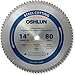 Oshlun SBF-140080 14-Inch 80 Tooth TCG Saw Blade with 1-Inch Arbor for Mild Steel and Ferrous Metals primary