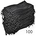 100 PCS Eyeglasses Pouches Case Bag Black