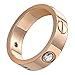 OMFEE Stainless Steel Designer Screw Head CZ Band Love Wedding Ring Gold Silver Rose Gold Finish,Sizes 5 - 10