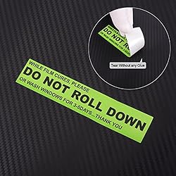 FOSHIO 100pcs/roll "DO NOT ROLL Down " Automotive